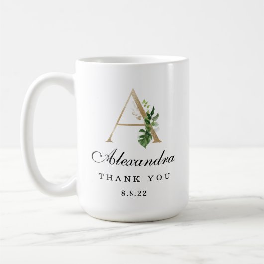 Monogramme D'Un Nom Mug (Gauche)
