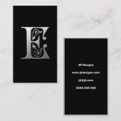 Monogramme E cartes de visite (Devant / Derrière)