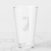 Monogramme E - Verre de 16 oz (Dos)