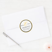 Monogramme E WeddingMerci Stickers (Enveloppe)