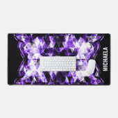 Monogramme électrisant violet brillant (Clavier et souris)