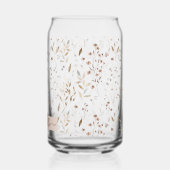 Monogrammé Élégant Brown Floral Botanique (Gauche)