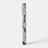 Monogramme Élégant Cute Floral Art Charbon (Côté gauche)