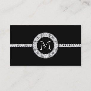 Monogramme élégant de modèle de carte de visite