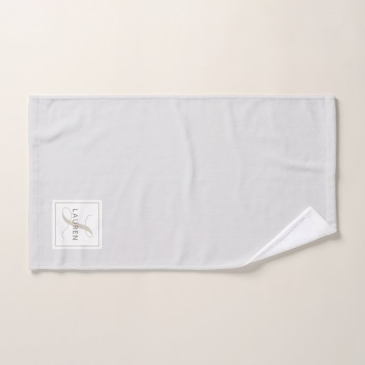 Monogramme élégant et moderne (Serviette à main)