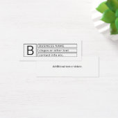 Monogramme élégant et nom commercial (ou autre tex (Bureau)