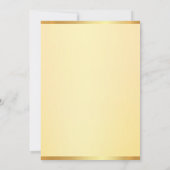 Monogramme Elégant Faux Gold Modèle Moderne Simple (Dos)