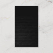 Monogramme Elegant Gris Bois Beige Carte de visite (Dos)