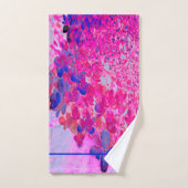 Monogramme Élégant Hydrangée Florale (Serviette à main)