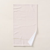 Monogramme Élégant Mini Bain Rose Or Chic (Serviette à main)