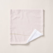 Monogramme Élégant Mini Bain Rose Or Chic (Gant de toilette)
