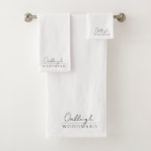 Monogramme Élégant Minimal Blanc (En situation)