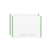 Monogramme Élégant minimaliste moderne Modèle (Devant/Arrière en situation)