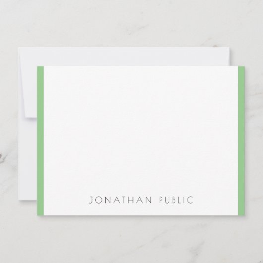 Monogramme Élégant minimaliste moderne Modèle (Devant)