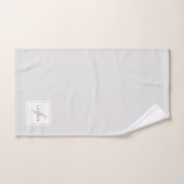 Monogramme Élégant Moderne (Serviette à main)