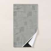 Monogramme élégant Motif Houndstooth (Serviette à main)