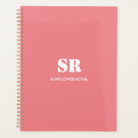 Monogramme Élégant rose minimal