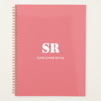 Monogramme Élégant rose minimal