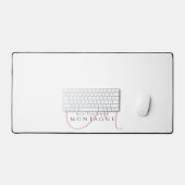 Monogramme élégant rose noir (Clavier et souris)