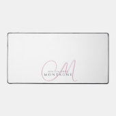 Monogramme élégant rose noir (Recto)