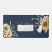 Monogramme Elégant tournesol rustique Enseignant e (Clavier et souris)