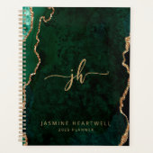 Monogramme Emerald Green Gold Agate 2025 (Devant)