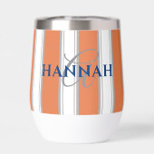 Monogramme en bande de Cabana en orange (Arrière)