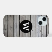 Monogramme en bois rustique (Verso Horizontal)