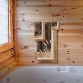 Monogramme en bois rustique Lac Monogram