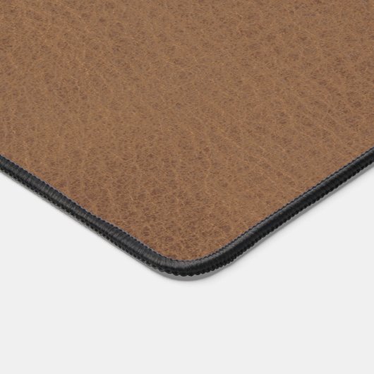 Monogramme en cuir Brown Rustique Faux (Coin)