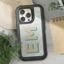 Monogramme en gras Retro Checkerboard