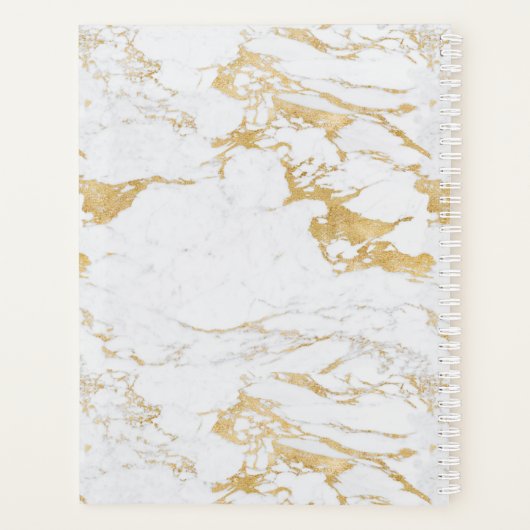 Monogramme en marbre d'or chic de luxe (Dos)