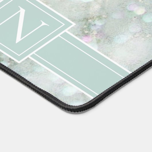 Monogramme en marbre étincelant Pastel Green Std I (Coin)