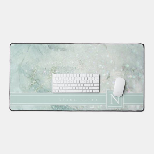 Monogramme en marbre étincelant Pastel Green Std I (Clavier et souris)