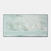 Monogramme en marbre étincelant Pastel Green Std I (Recto)