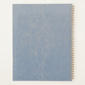 Monogramme en marbre moderne bleu foncé (Dos)