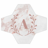 Monogramme en marbre rose Initiale & Nom Filles pe (Plat)