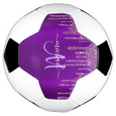 Monogramme en métal brosse à Parties scintillant à (Tourné)