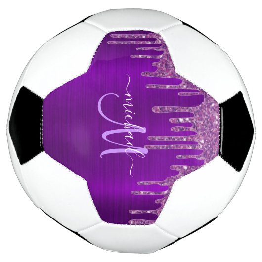 Monogramme en métal brosse à Parties scintillant à (Tourné)