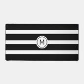 Monogramme en noir et blanc rayé (Recto)