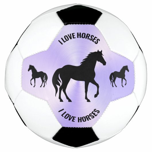 Monogramme en silhouette du cheval noir | (Devant)