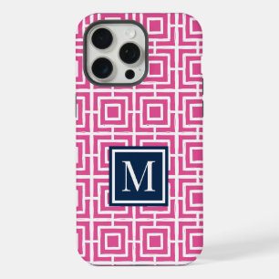 Monogramme en treillis carré Prépa – Rose & Nuit