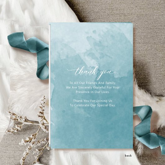 Monogramme en verre de mer Programme de cérémonie 