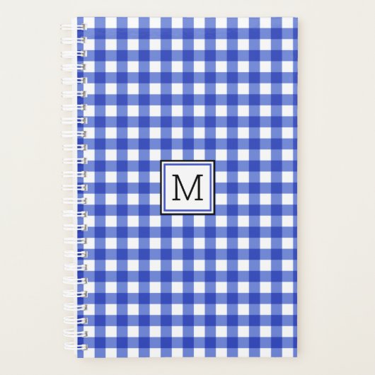 Monogramme En vichy bleu (Devant)