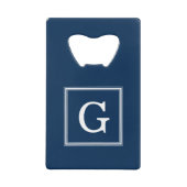 Monogramme encadré bleu (Devant)