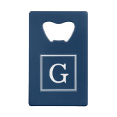 Monogramme encadré bleu (Dos)