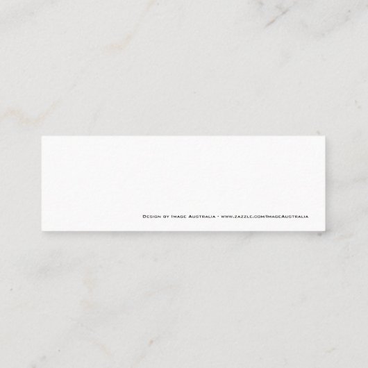 Monogramme encadré noir et vert - Carte de visite (Dos)