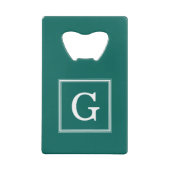 Monogramme encadré vert de forêt (Dos)