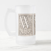 Monogramme encadré 'W'- Mug (Gauche)