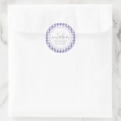 Monogramme Enregistrer Les Stickers Date En vichy (Sac)
